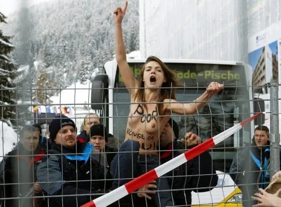 Bus protest